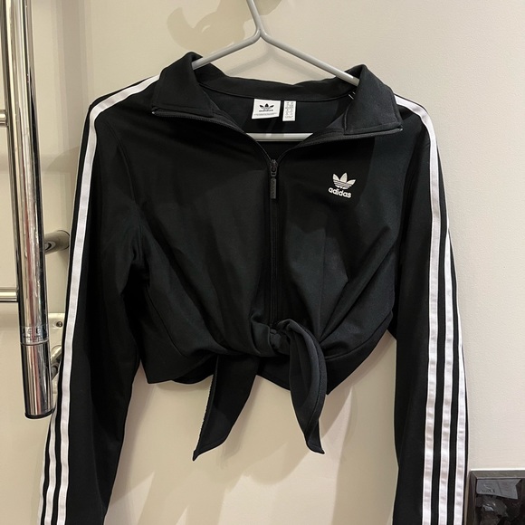 New Adidas Woman’s Original Track Jacket Tie Up Rare - Picture 5 of 6